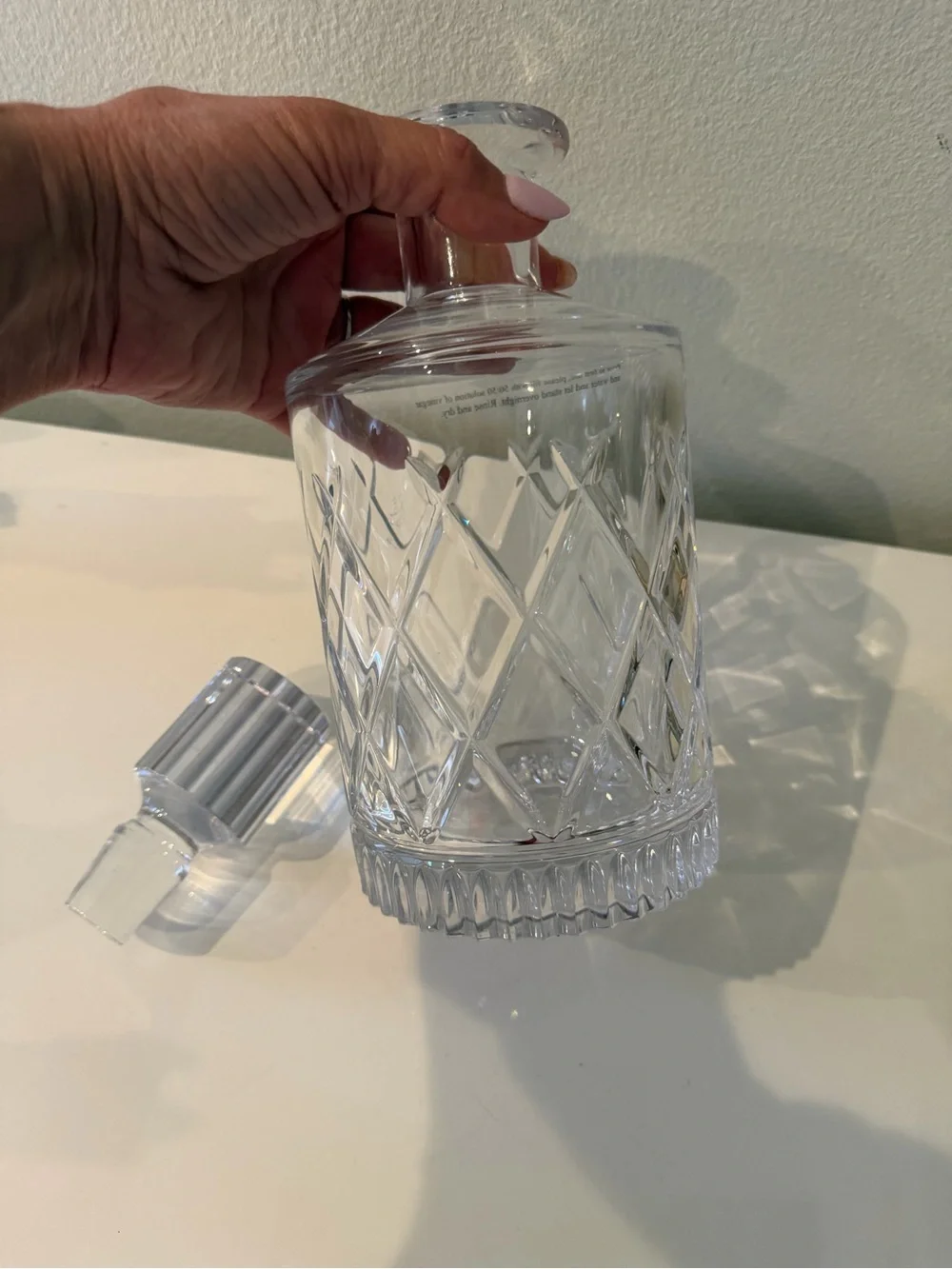Waterford Clear Crystal Cut Glass Decanter